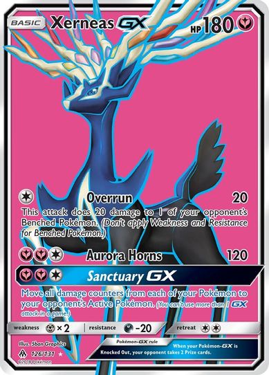 Xerneas GX (Full Art) (126/131) [Sun & Moon: Forbidden Light]