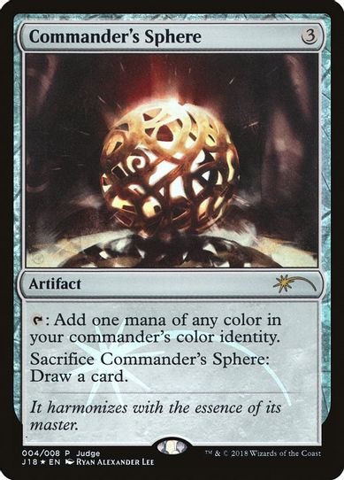 Commander's Sphere (4) [Judge Promos]