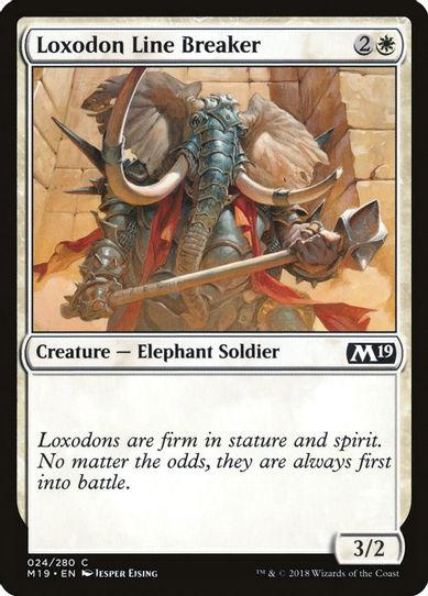 Loxodon Line Breaker (24) [Core Set 2019]