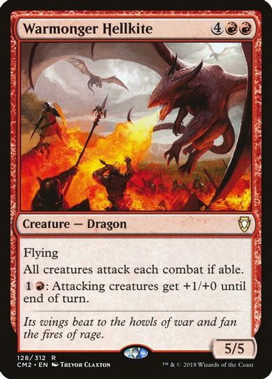Warmonger Hellkite (128) [Commander Anthology Volume II]