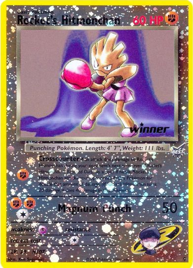 Rocket's Hitmonchan - [Winner] (9) [Best of Promos]