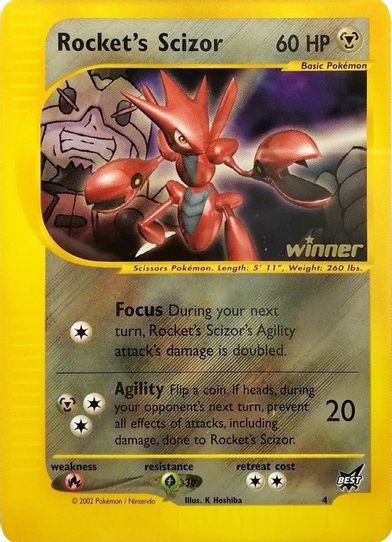 Rocket's Scizor - [Winner] (4) [Best of Promos]