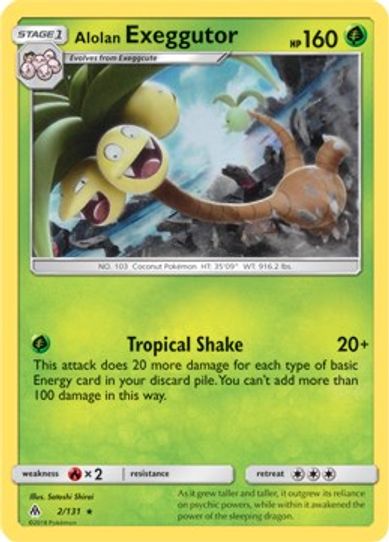 Alolan Exeggutor 2/131 (SM Forbidden Light) [Deck Exclusives]