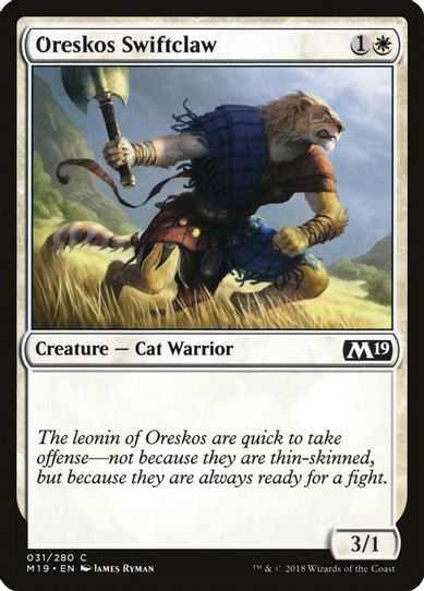 Oreskos Swiftclaw (31) [Core Set 2019]