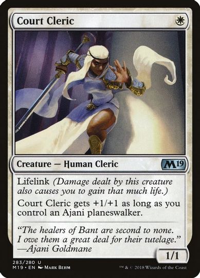 Court Cleric (283) [Core Set 2019]