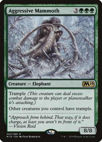 Aggressive Mammoth (302) [Core Set 2019]