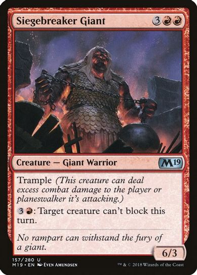 Siegebreaker Giant (157) [Core Set 2019]