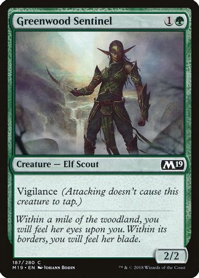 Greenwood Sentinel (187) [Core Set 2019]
