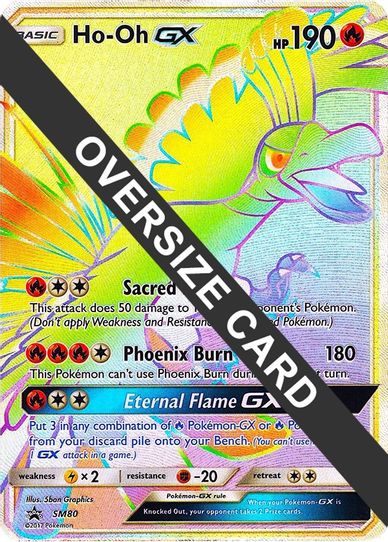 Ho Oh GX 80 (SM Black Star Promo) (SM80) [First Partner Pack Jumbo Cards]