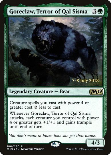 Goreclaw, Terror of Qal Sisma (186) [Prerelease Cards]