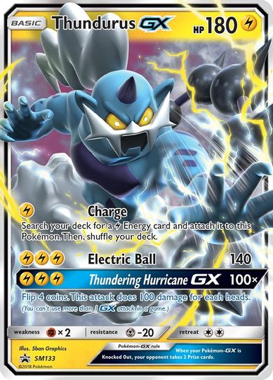 Thundurus GX (SM133) [SM Promos]