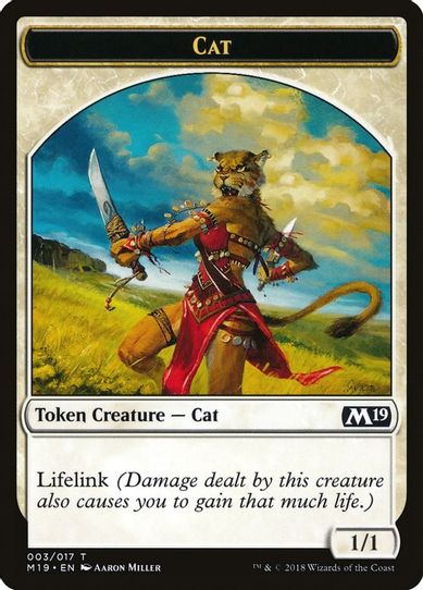 Cat Token (3) [Core Set 2019]