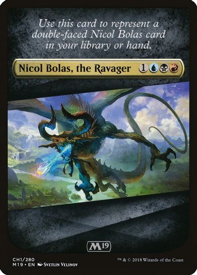 Checklist Card - Core Set (Nicol Bolas, the Ravager) [Core Set 2019]