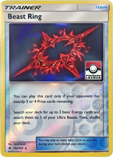 Beast Ring 102/131 (League Promo) [League & Championship Cards]