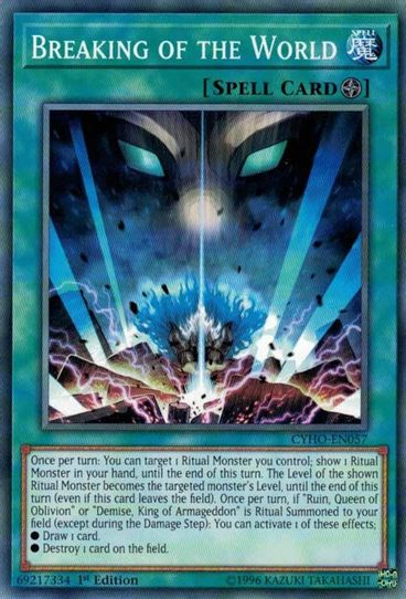 Breaking of the World (CYHO-EN057) [Cybernetic Horizon]