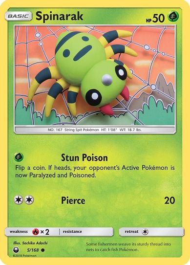 Spinarak (5/168) [Sun & Moon: Celestial Storm ]