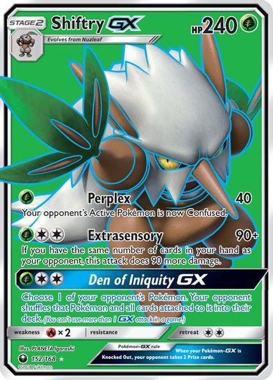 Shiftry GX (Full Art) (152/168) [Sun & Moon: Celestial Storm ]