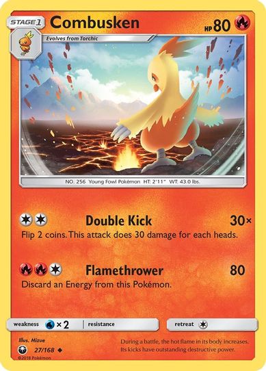 Combusken (27/168) [Sun & Moon: Celestial Storm ]