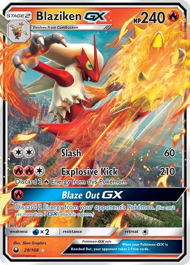 Blaziken GX (28/168) [Sun & Moon: Celestial Storm ]