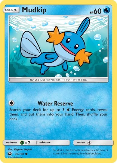 Mudkip (32/168) [Sun & Moon: Celestial Storm ]