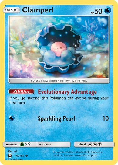 Clamperl (41/168) [Sun & Moon: Celestial Storm ]