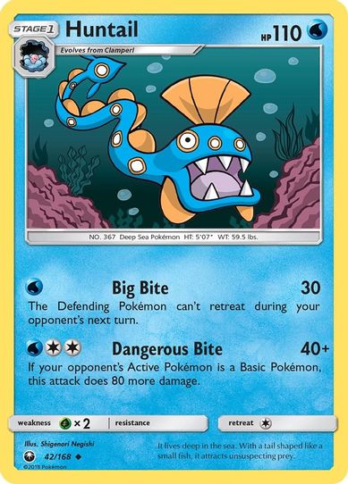 Huntail (42/168) [Sun & Moon: Celestial Storm ]