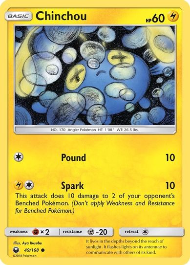 Chinchou (49/168) [Sun & Moon: Celestial Storm ]