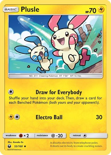Plusle (53/168) [Sun & Moon: Celestial Storm ]