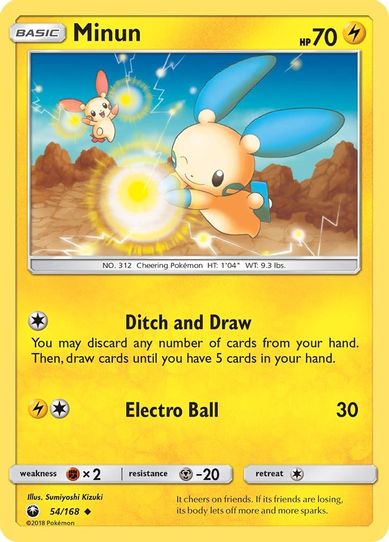 Minun (54/168) [Sun & Moon: Celestial Storm ]