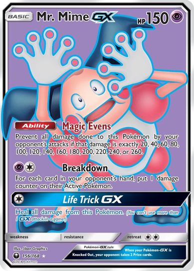 Mr. Mime GX (Full Art) (156/168) [Sun & Moon: Celestial Storm ]