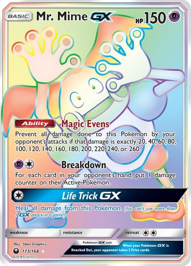Mr. Mime GX (Secret) (173/168) [Sun & Moon: Celestial Storm ]