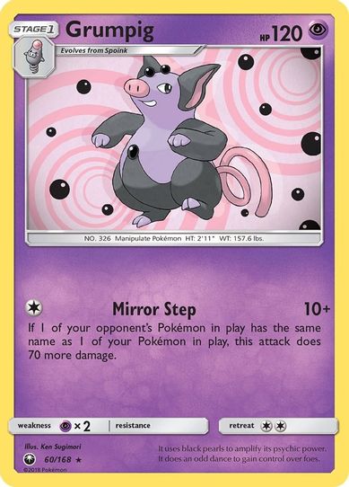 Grumpig (60/168) [Sun & Moon: Celestial Storm ]