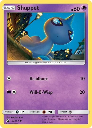 Shuppet (63/168) [Sun & Moon: Celestial Storm ]