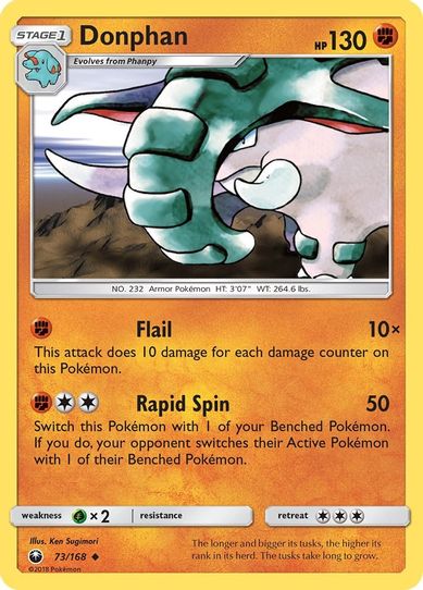Donphan (73/168) [Sun & Moon: Celestial Storm ]