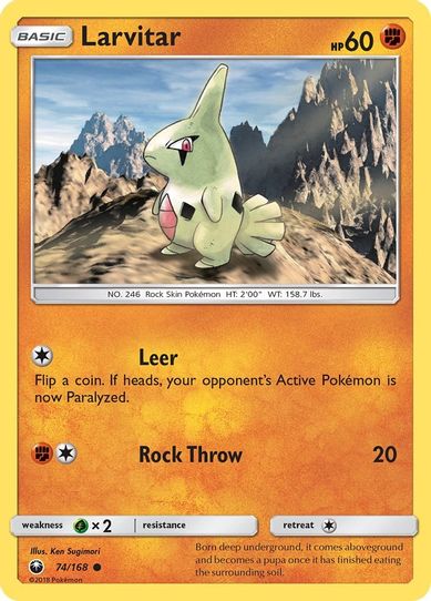 Larvitar (74/168) [Sun & Moon: Celestial Storm ]