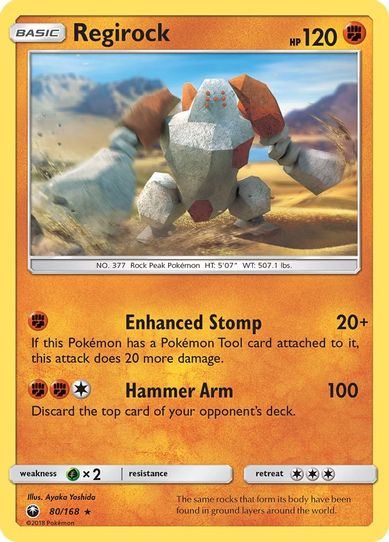 Regirock (80/168) [Sun & Moon: Celestial Storm ]