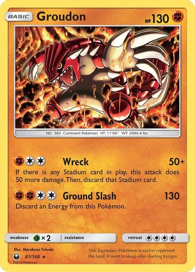 Groudon (81/168) [Sun & Moon: Celestial Storm ]