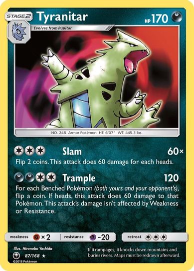 Tyranitar (87/168) [Sun & Moon: Celestial Storm ]