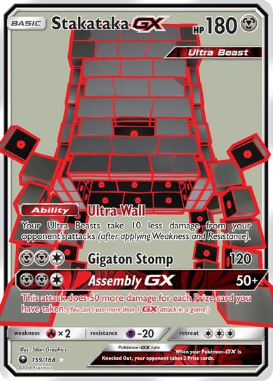 Stakataka GX (Full Art) (159/168) [Sun & Moon: Celestial Storm ]
