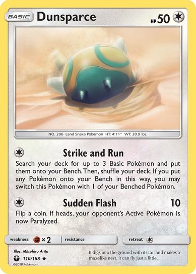 Dunsparce (110/168) [Sun & Moon: Celestial Storm ]