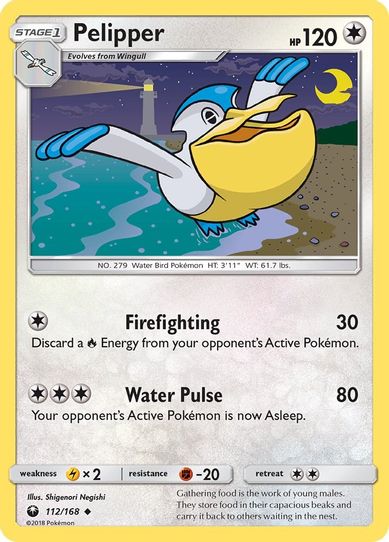 Pelipper (112/168) [Sun & Moon: Celestial Storm ]