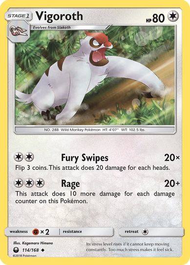 Vigoroth (114/168) [Sun & Moon: Celestial Storm ]