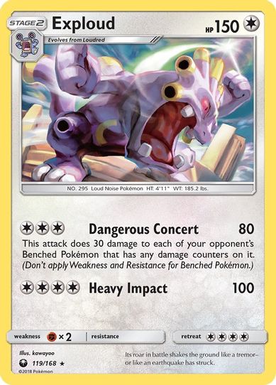 Exploud (119/168) [Sun & Moon: Celestial Storm ]