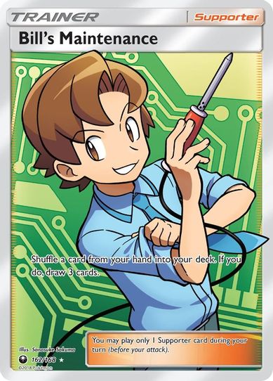 Bill's Maintenance (Full Art) (162/168) [Sun & Moon: Celestial Storm ]