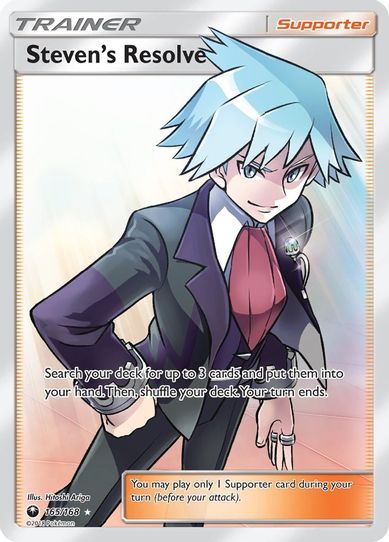 Steven's Resolve (Full Art) (165/168) [Sun & Moon: Celestial Storm ]