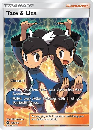 Tate & Liza (Full Art) (166/168) [Sun & Moon: Celestial Storm ]