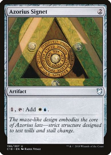 Azorius Signet (196) [Commander 2018]