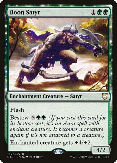 Boon Satyr (132) [Commander 2018]