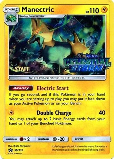 Manectric (Staff Prerelease Promo) (SM130) [SM Promos]