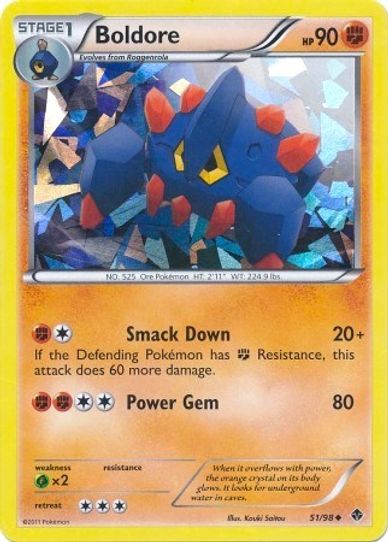 Boldore (Cracked Ice Holo) Emerging Powers (51) [Blister Exclusives]